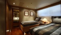 Guest Twin Cabin - Yacht Exuma - courtesy of Perini Navi